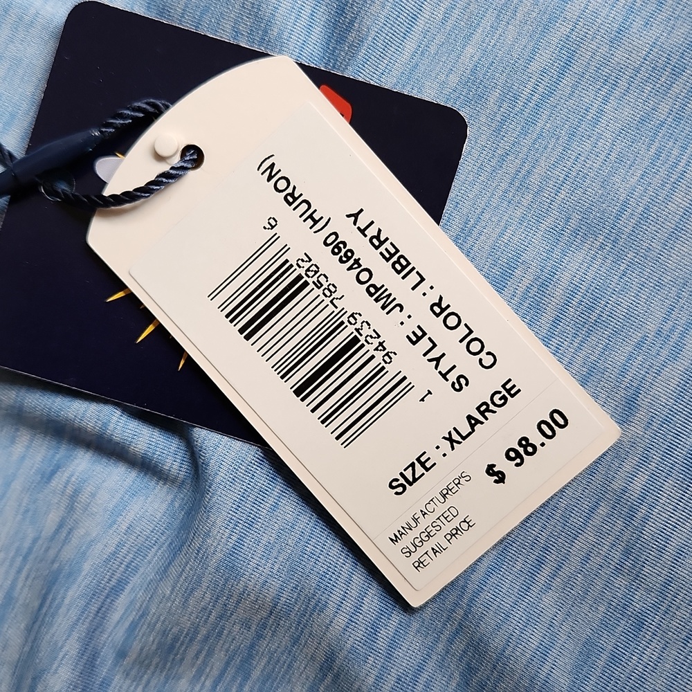 Johnnie-O Huron Prep-Formance Lightweight 3 Button Polo / Liberty - Picture 11 of 14